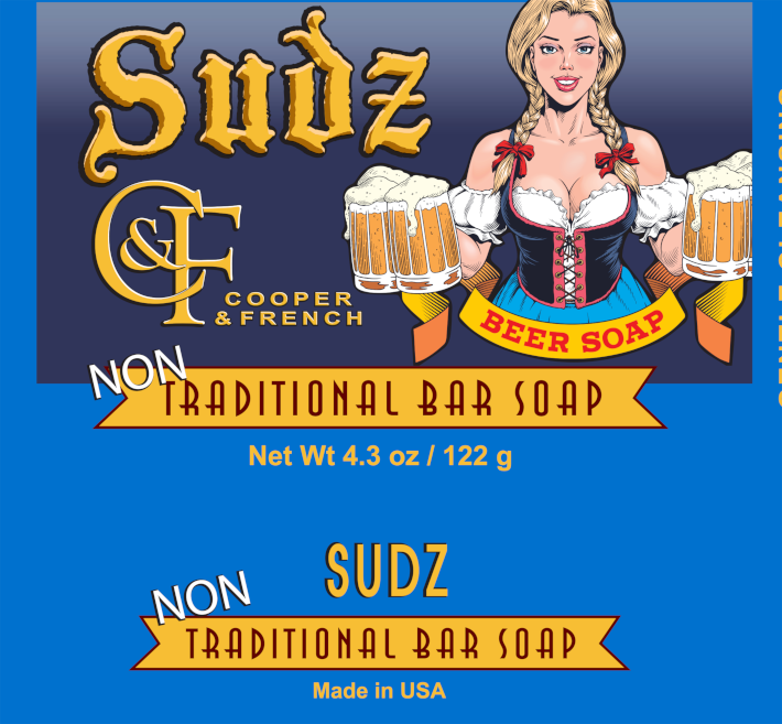 Cooper & French Sudz Bar Soap made with Beer