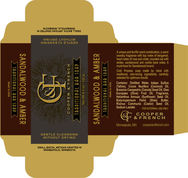 Sandalwood & Amber Bar Soap
