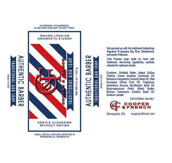 Authentic Barber Bar Soap
