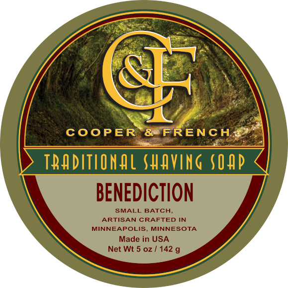 Benediction Shaving Soap 5 Ounce Size by Cooper & French