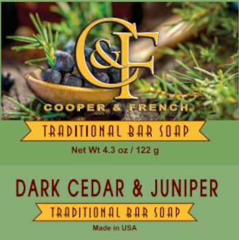 Dark Cedar & Juniper Bar Soap