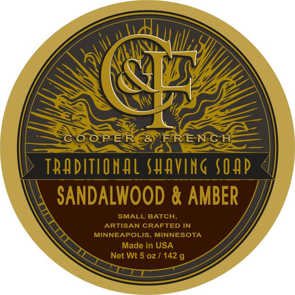 Sandalwood & Amber Shaving Soap 5 Ounce