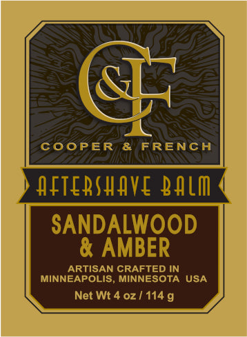 Sandalwood & Amber Aftershave Balm, Cooper and French